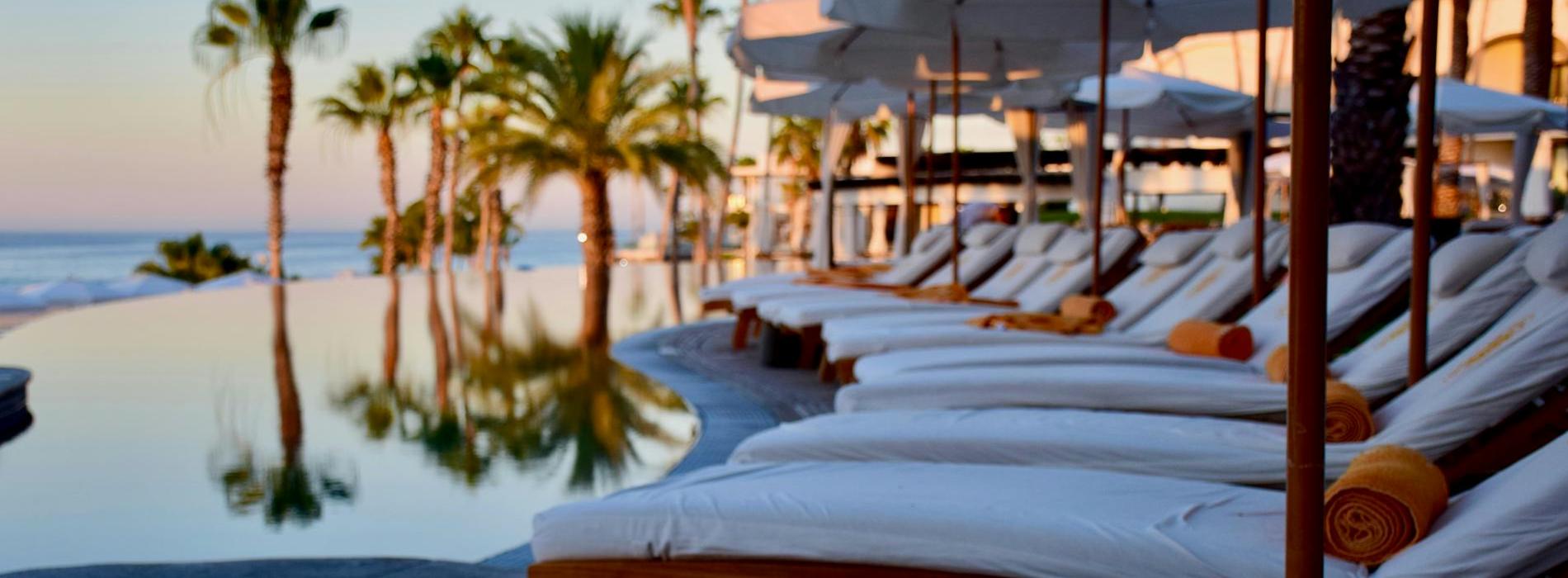 Beachside lounge chairs