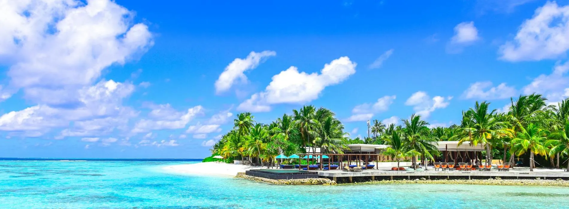 Beautiful beach at Ocean Breeze Resort