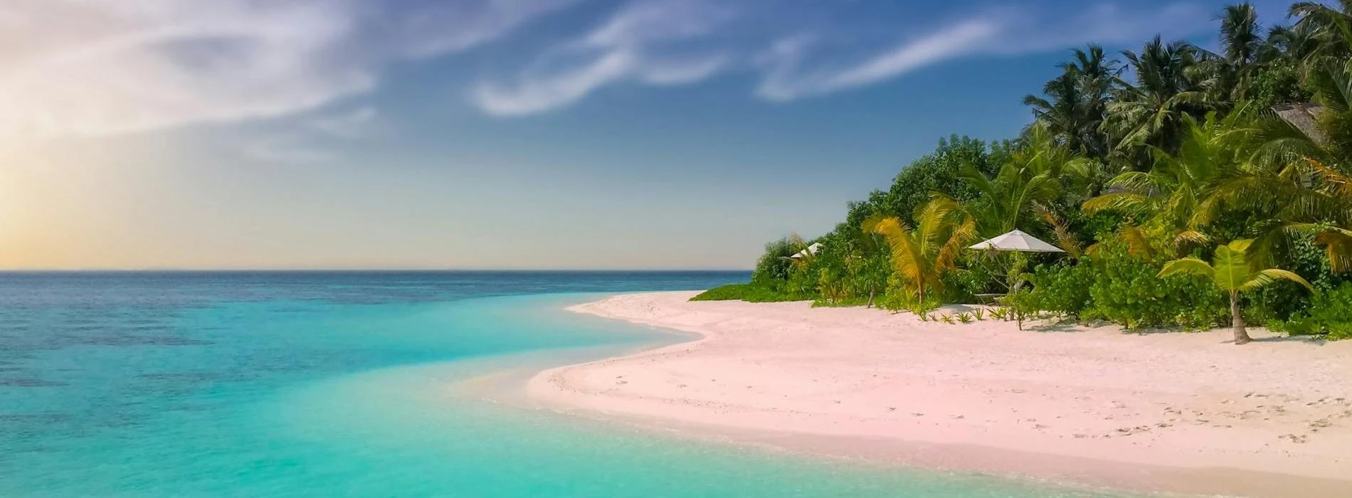 Beautiful beach scene